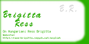 brigitta ress business card